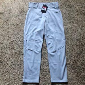 Nike Grey with Black Stripes Baseball Pants